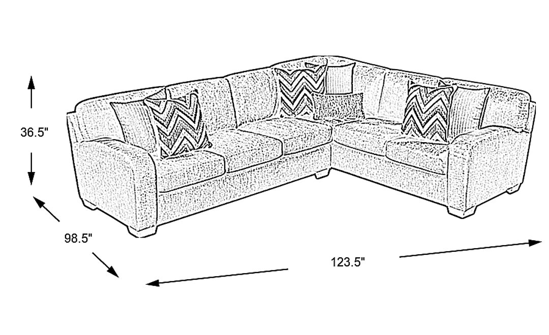 Davilla 2 Pc Sectional