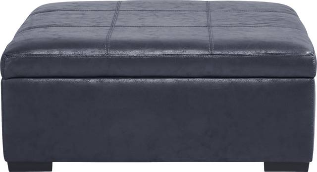 Davilla Blue Storage Ottoman - Thumbnail - Image 2