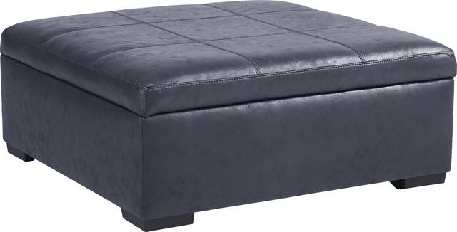 Davilla Blue Storage Ottoman - Thumbnail - Image 1