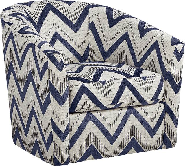 Davilla Gray Accent Swivel Chair - Thumbnail - Image 1