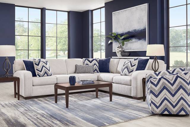 Davilla Platinum 5 Pc Sectional Living Room - Thumbnail - Image 1