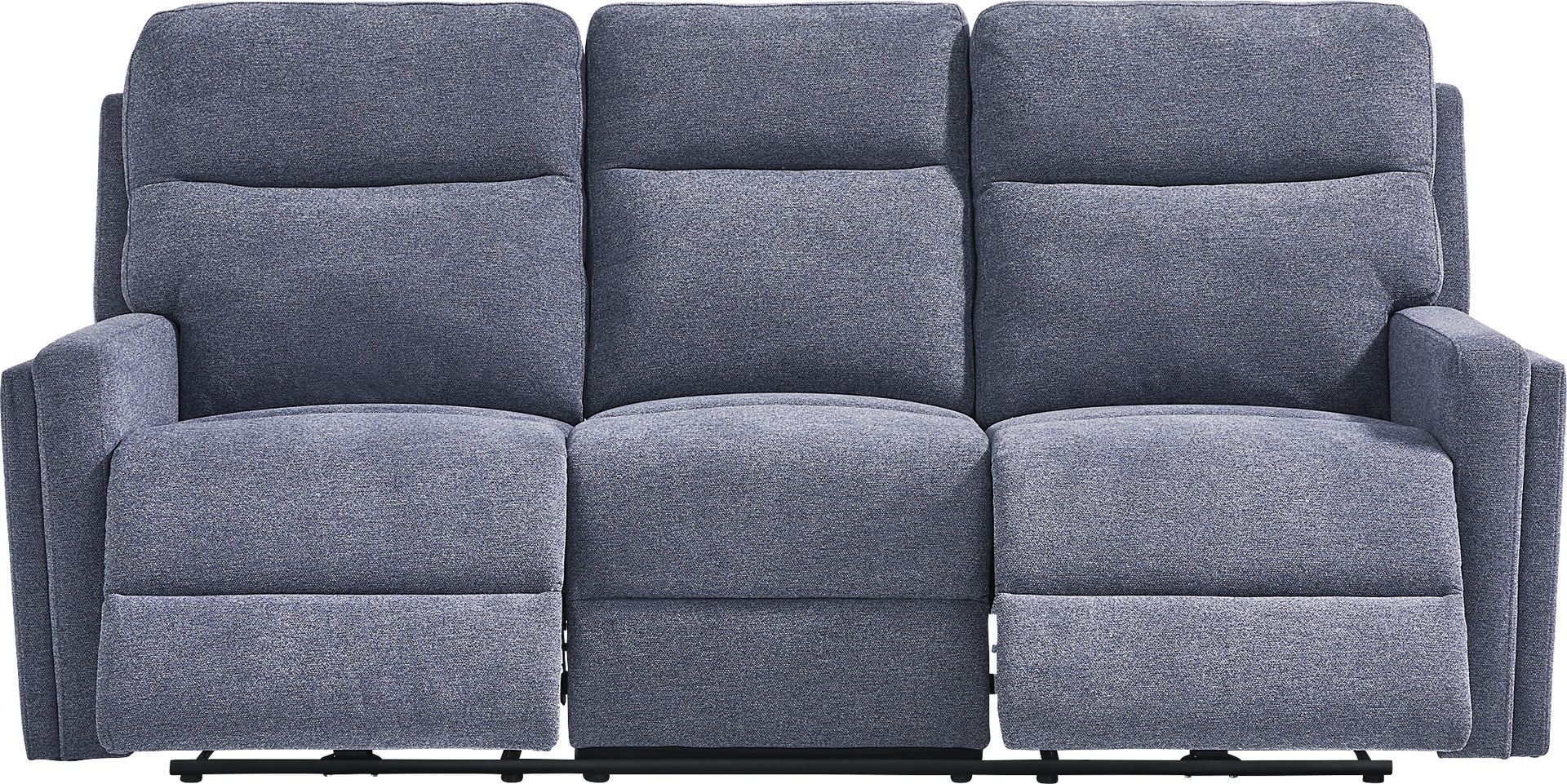 Davis Bay Blue Dual Power Reclining Sofa - Image 2