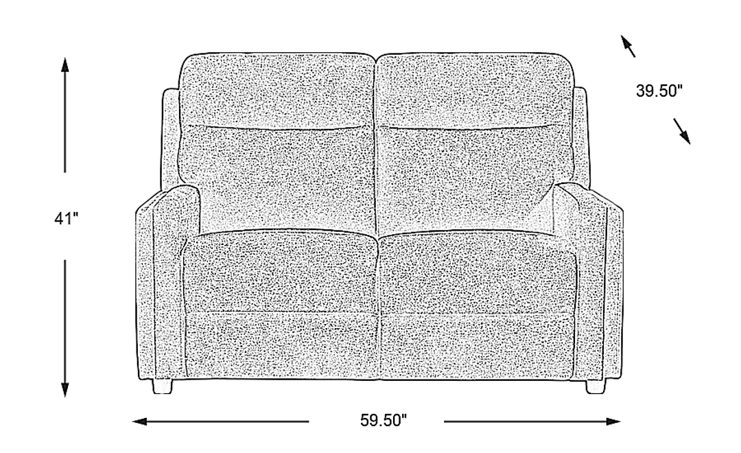 Davis Bay Stationary Loveseat