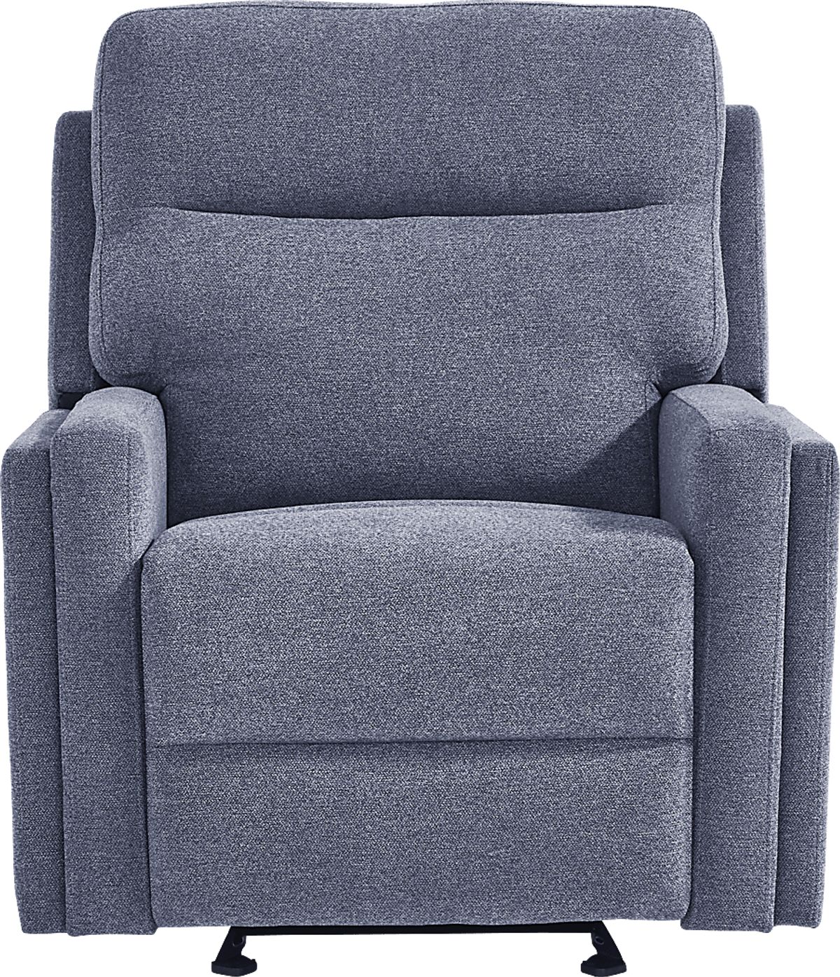 Davis Bay Blue Microfiber Recliner Rooms to Go