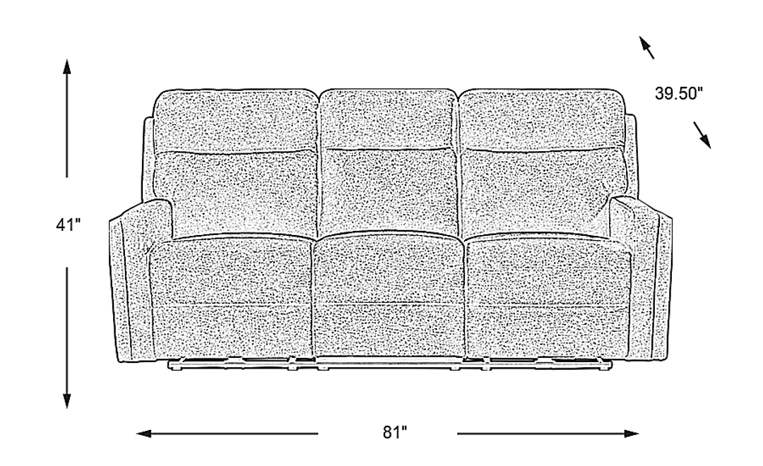 Davis Bay Non-Power Reclining Sofa
