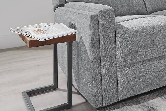 Davis Bay Gray Dual Power Reclining Sofa - Thumbnail - Image 4