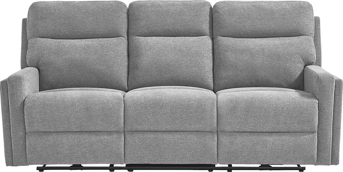 Hewitt grey power reclining deals sofa with usb