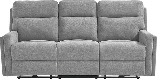 Davis Bay Gray Dual Power Reclining Sofa - Thumbnail - Image 1