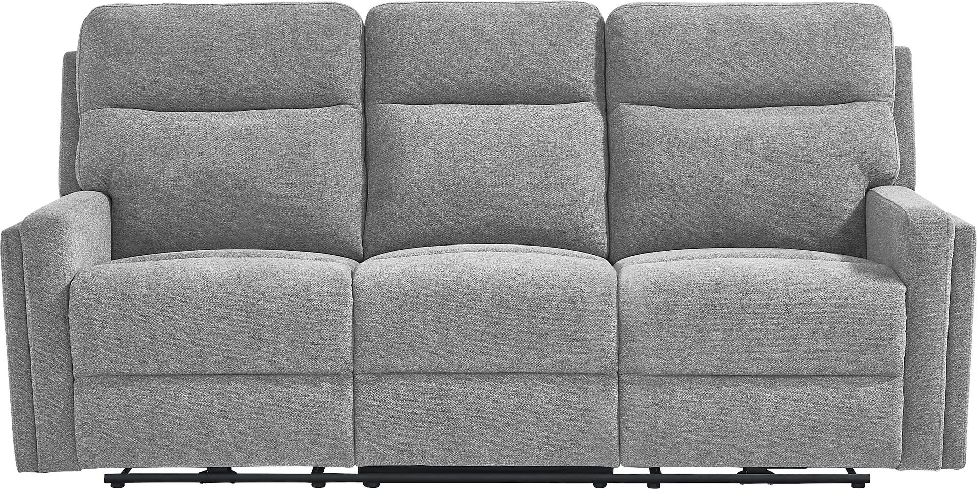 Davis Bay Gray 5 Pc Living Room with Dual Power Reclining Sofa - Image 2
