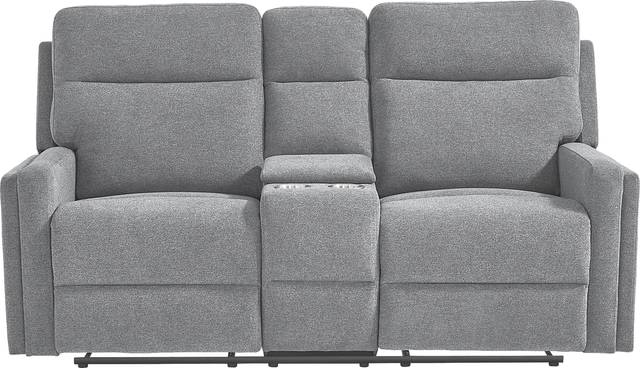 Davis Bay Gray Reclining Loveseat - Thumbnail - Image 1