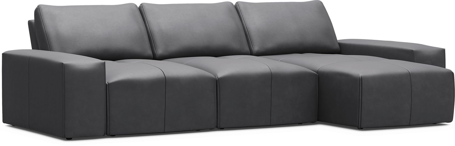Davis Park Black 3 Pc Sectional - Image 3