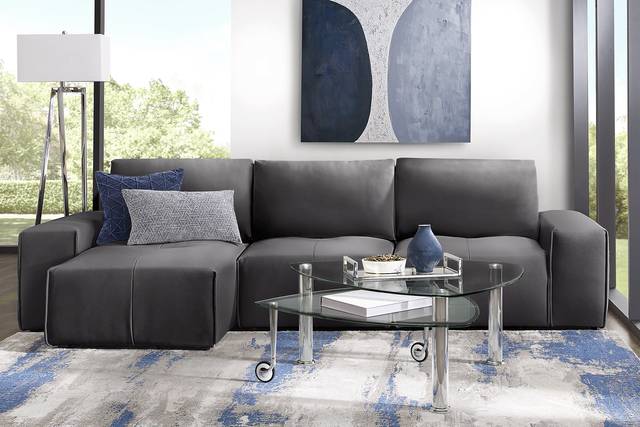 Davis Park Black 3 Pc Sectional - Thumbnail - Image 2