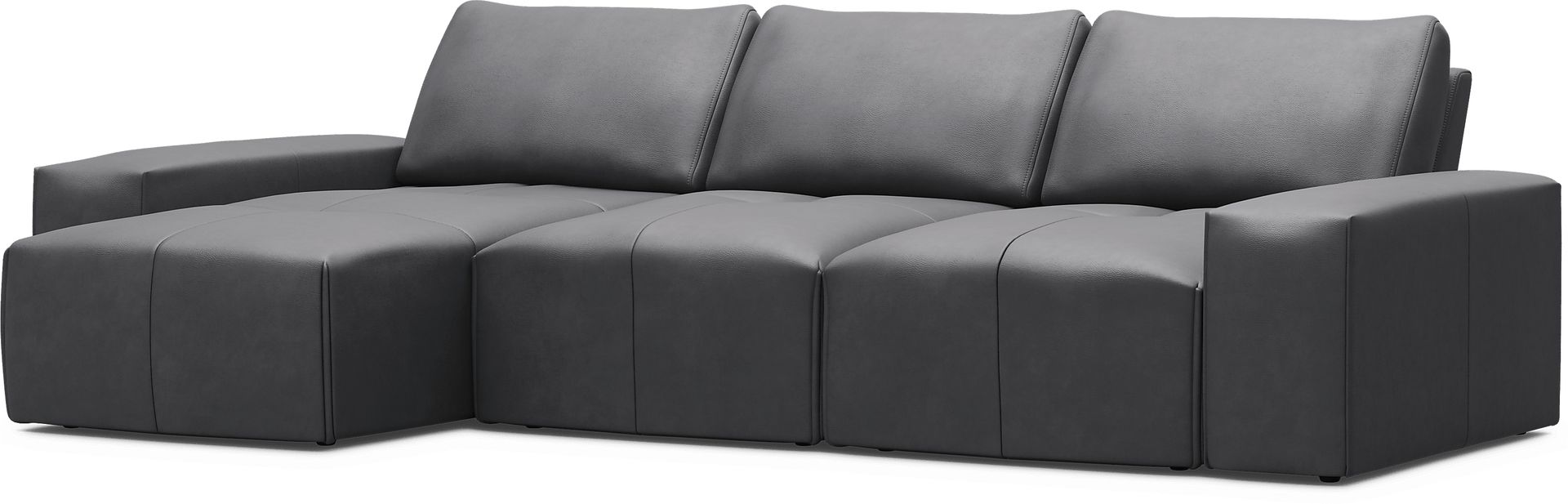 Davis Park Black 3 Pc Sectional - Image 1