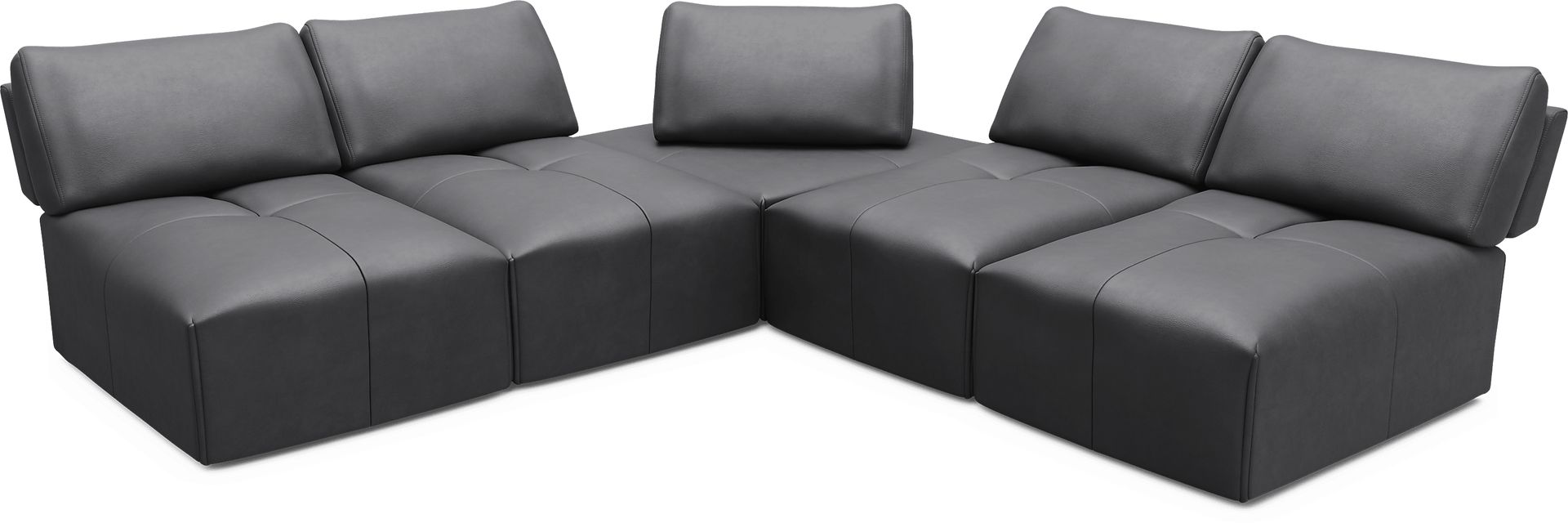 Davis Park Black 5 Pc Sectional - Image 1