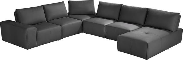 Davis Park Black 6 Pc Sectional - Thumbnail - Image 3