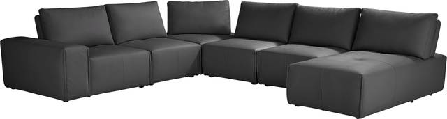 Davis Park Black 6 Pc Sectional - Thumbnail - Image 1