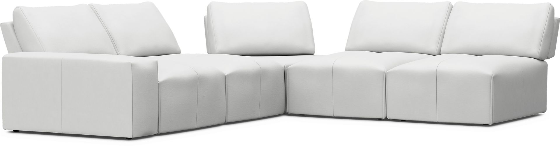 Davis Park Platinum 5 Pc Sectional - Image 1