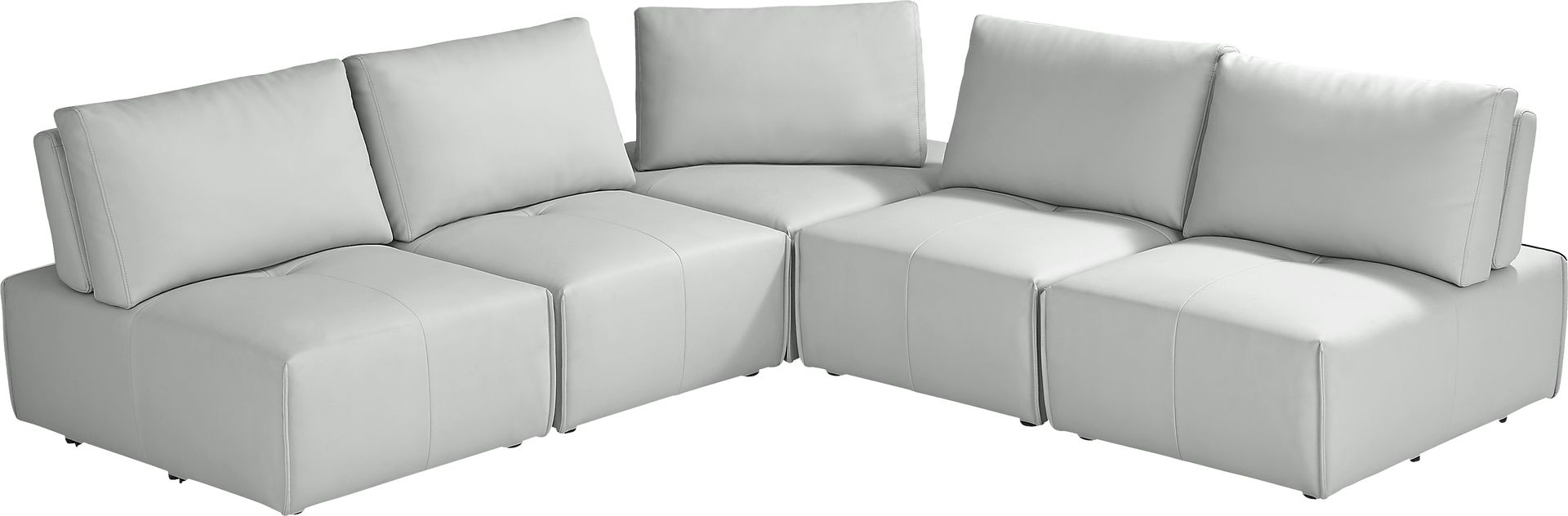 Davis Park Platinum 5 Pc Sectional - Image 3