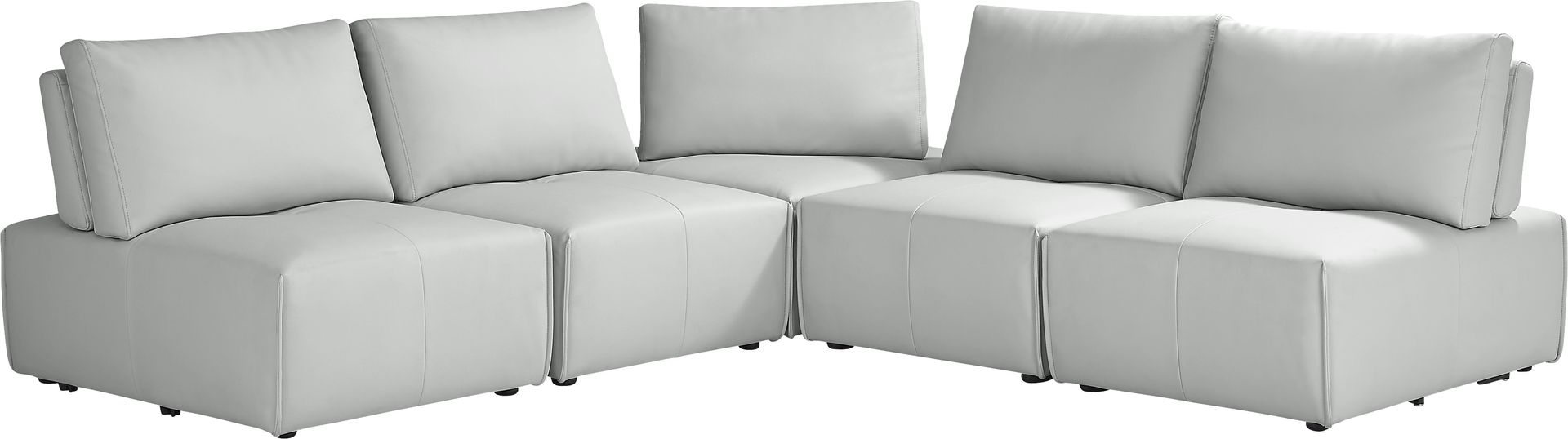 Davis Park Platinum 5 Pc Sectional - Image 1