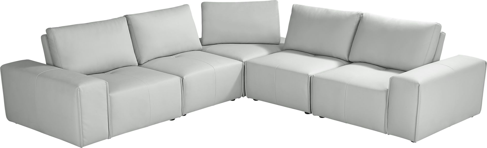 Davis Park Platinum 5 Pc Sectional - Image 3