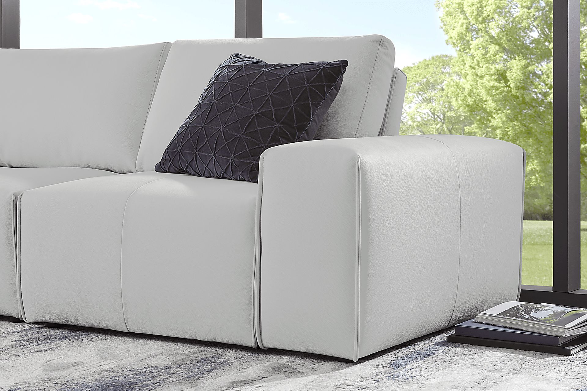 Davis Park Platinum 5 Pc Sectional - Image 4