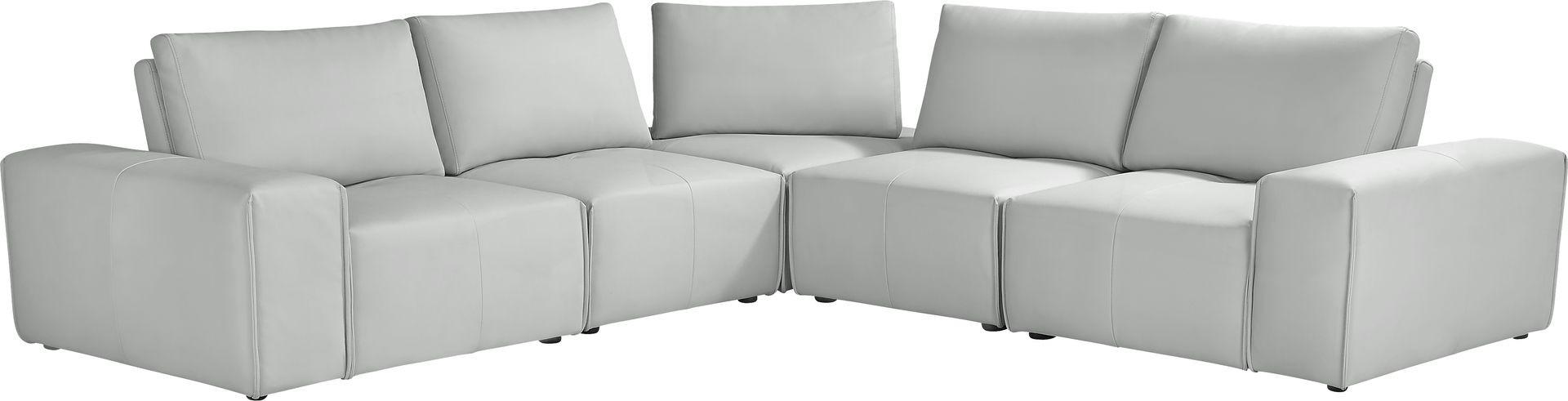 Davis Park Platinum 5 Pc Sectional - Image 1