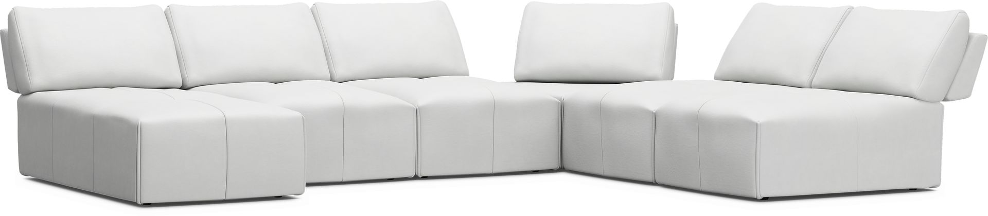 Davis Park Platinum 6 Pc Sectional - Image 1