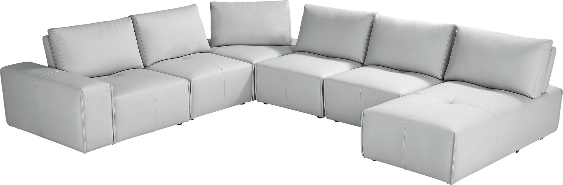 Davis Park Platinum 6 Pc Sectional - Image 3