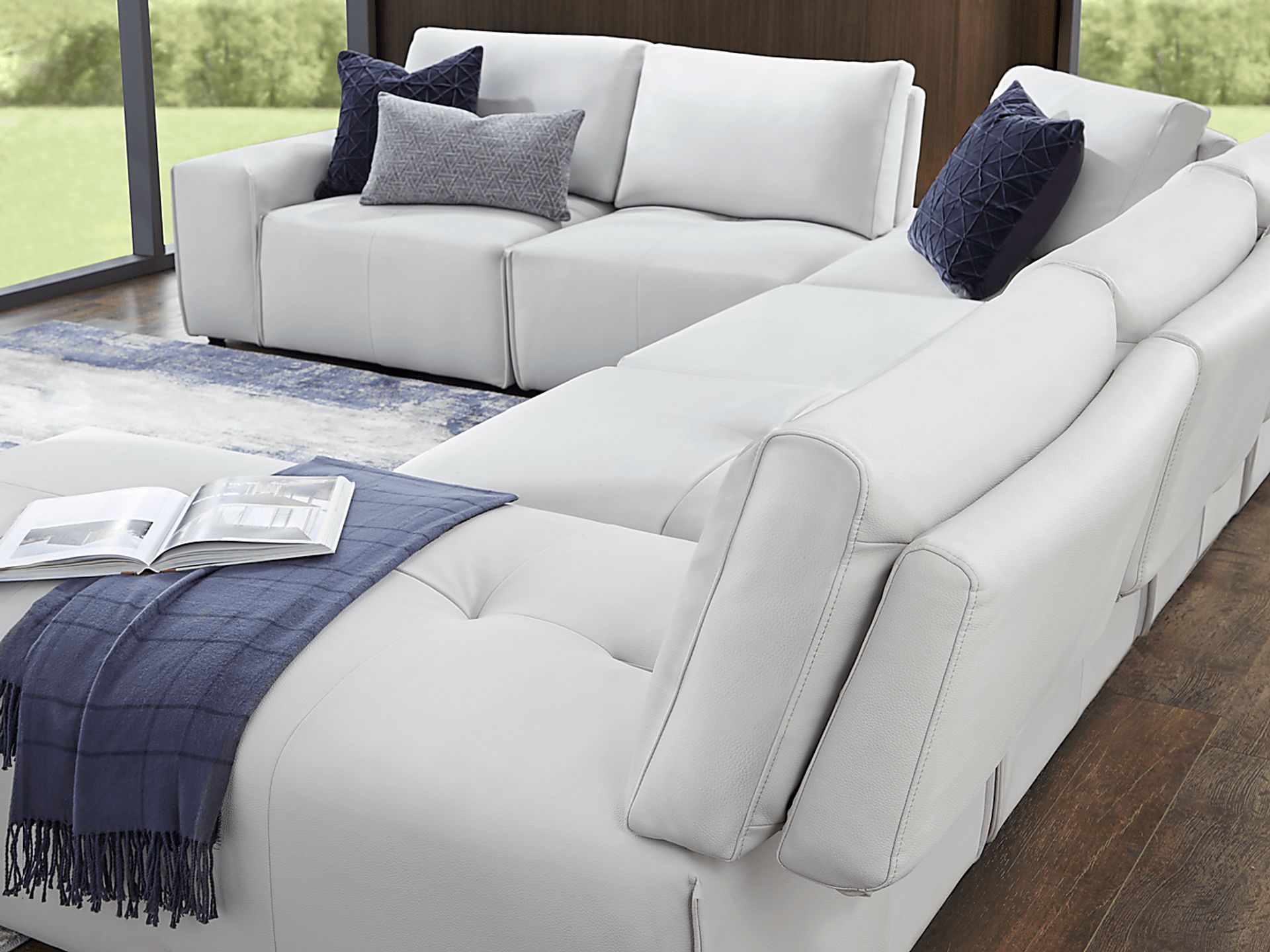 Davis Park Platinum 6 Pc Sectional - Image 5