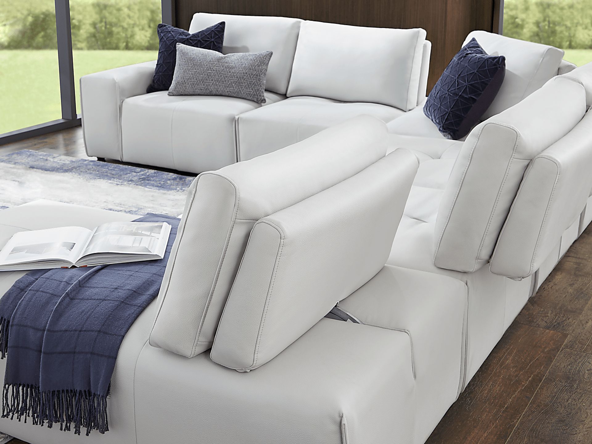 Davis Park Platinum 6 Pc Sectional - Image 6
