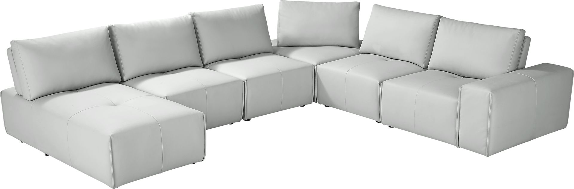 Davis Park Platinum 6 Pc Sectional - Image 3