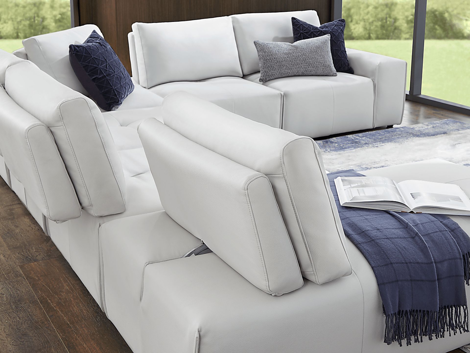 Davis Park Platinum 6 Pc Sectional - Image 5