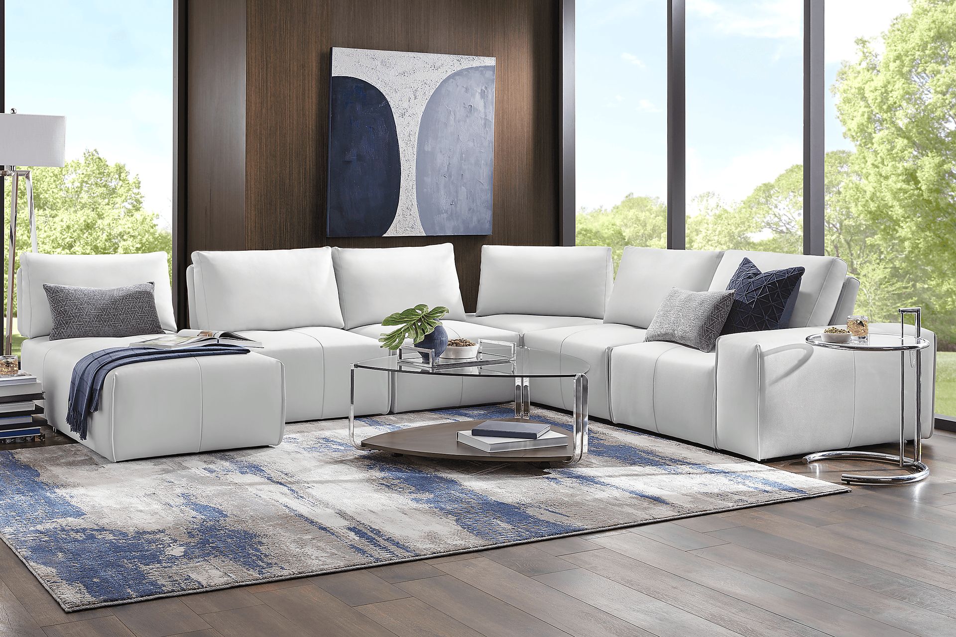 Davis Park Platinum 6 Pc Sectional - Image 2