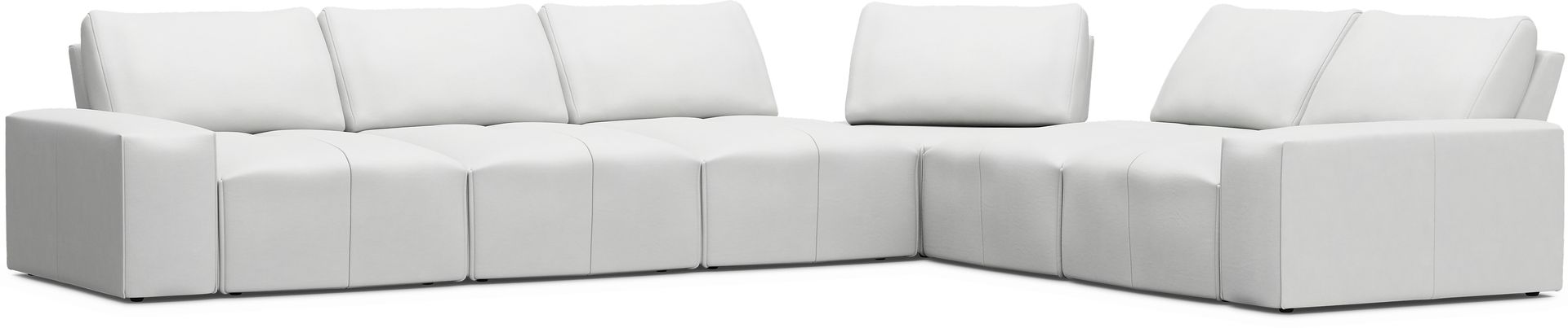 Davis Park Platinum 6 Pc Sectional - Image 1
