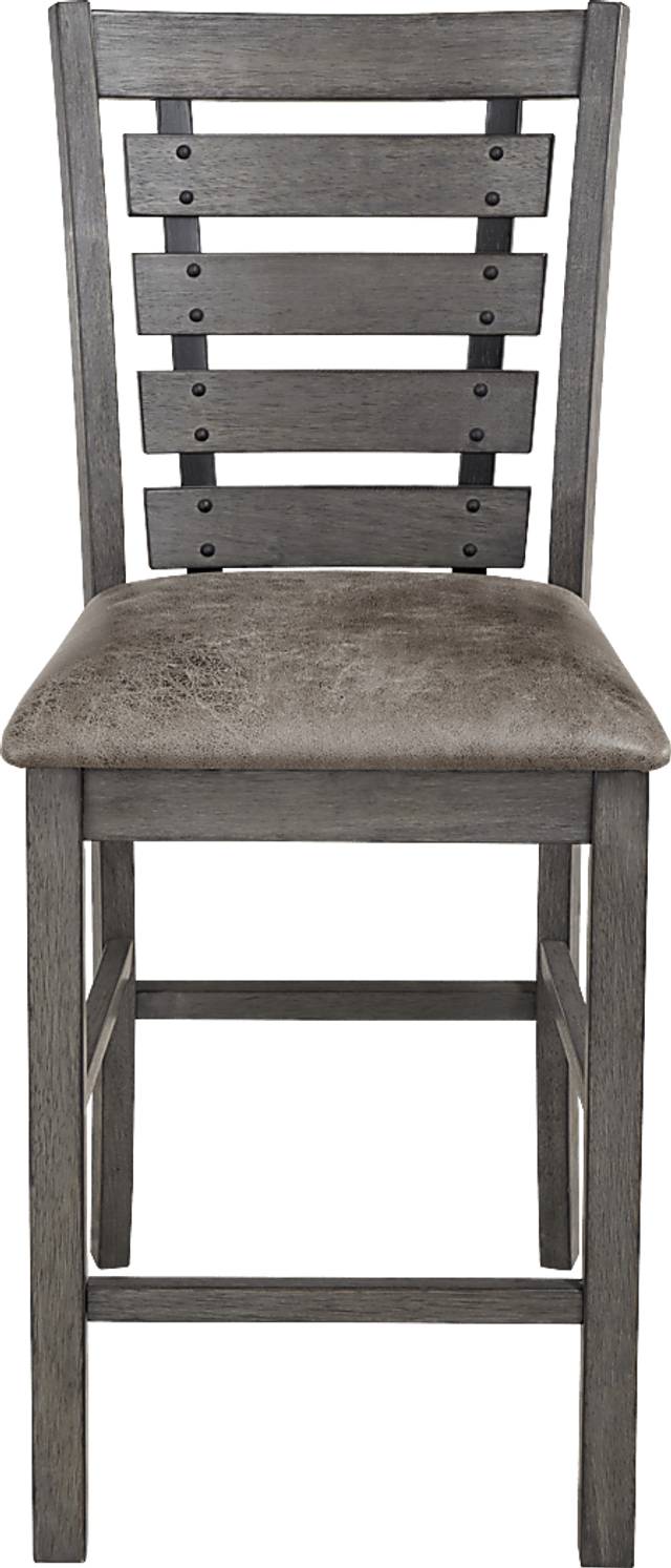 Davler Gray Counter Stool - Thumbnail - Image 2