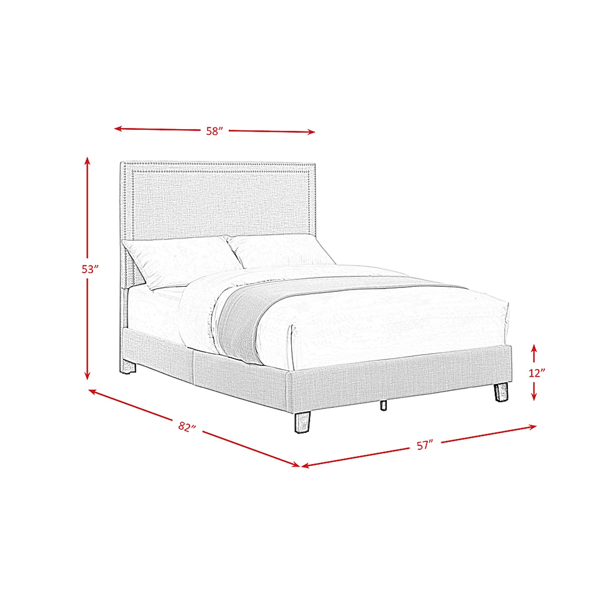 Davmor Charcoal Full Bed - Image 8