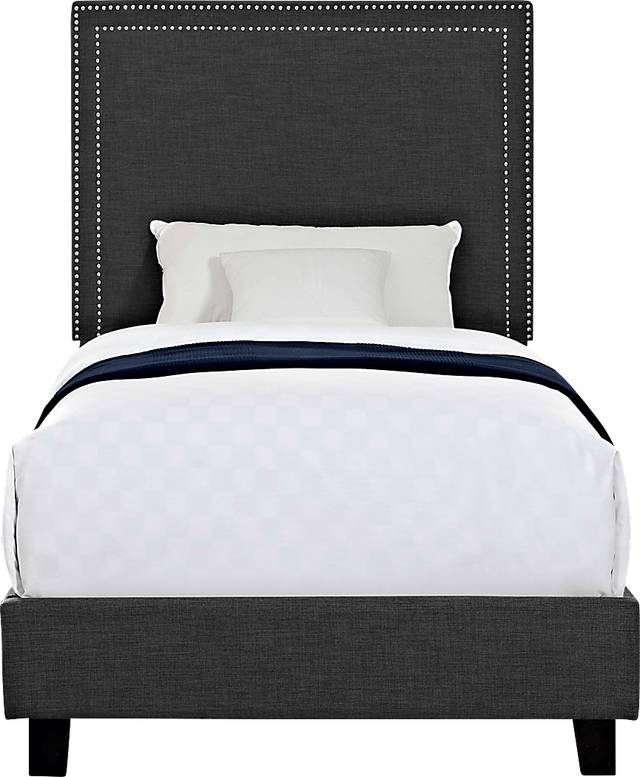 Davmor Charcoal Twin Bed - Thumbnail - Image 2