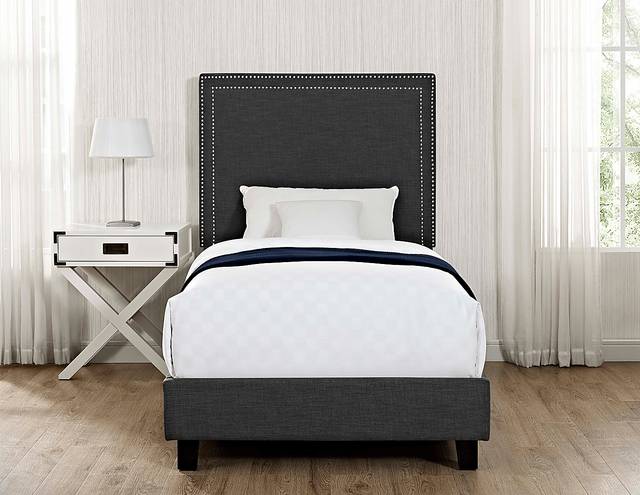 Davmor Charcoal Twin Bed - Thumbnail - Image 7