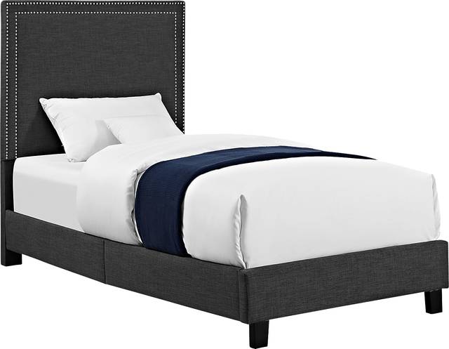 Davmor Charcoal Twin Bed - Thumbnail - Image 1