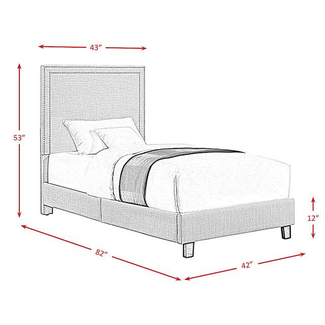 Davmor Teal Twin Bed - Thumbnail - Image 8