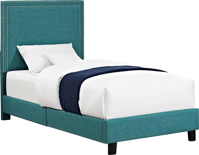 Davmor Teal Twin Bed - Thumbnail - Image 1