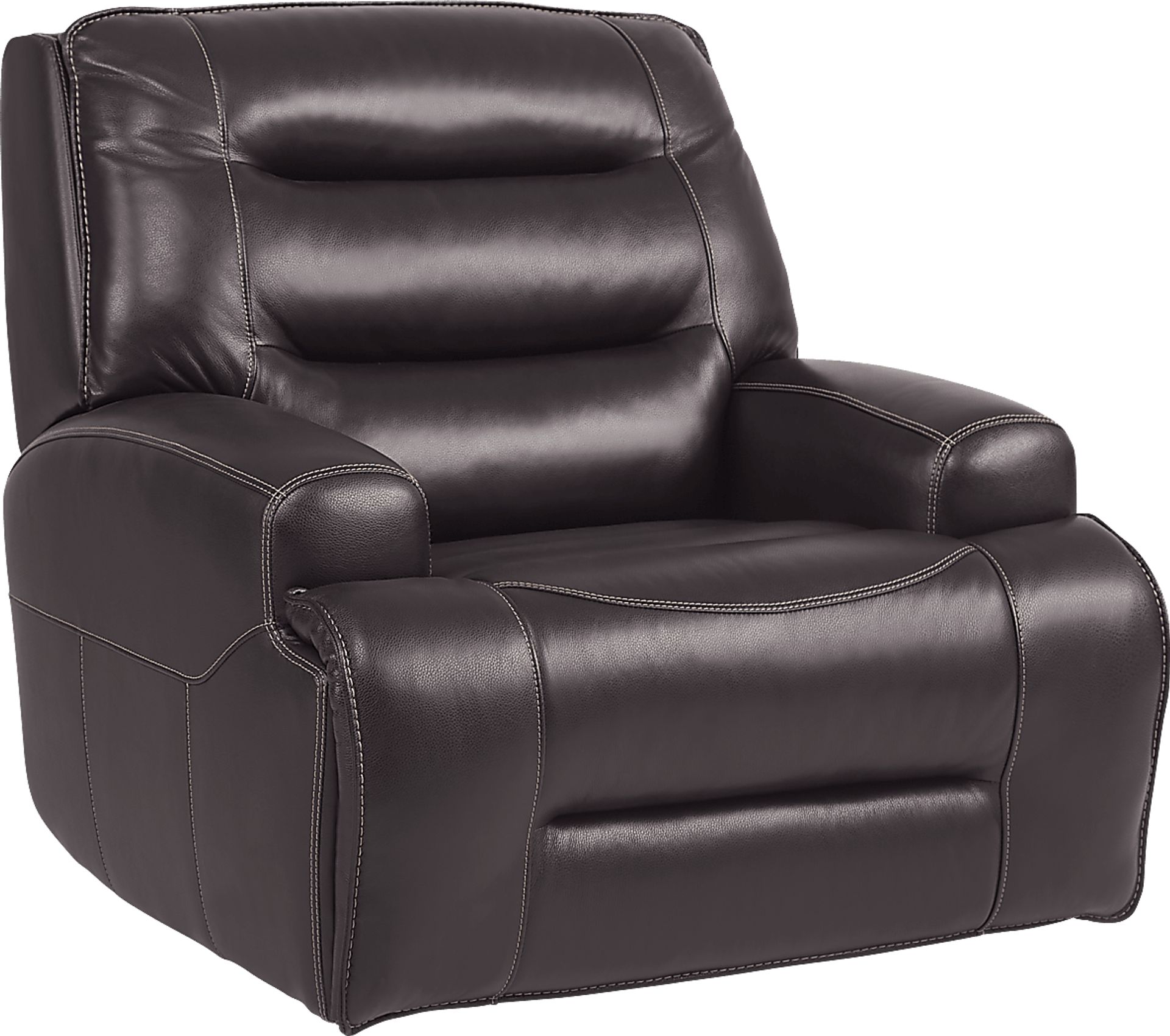 Davoli Black Leather 8 Pc Dual Power Reclining Living Room - Image 8