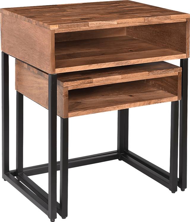 Dawlin Brown Nesting Tables, Set of 2 - Thumbnail - Image 2