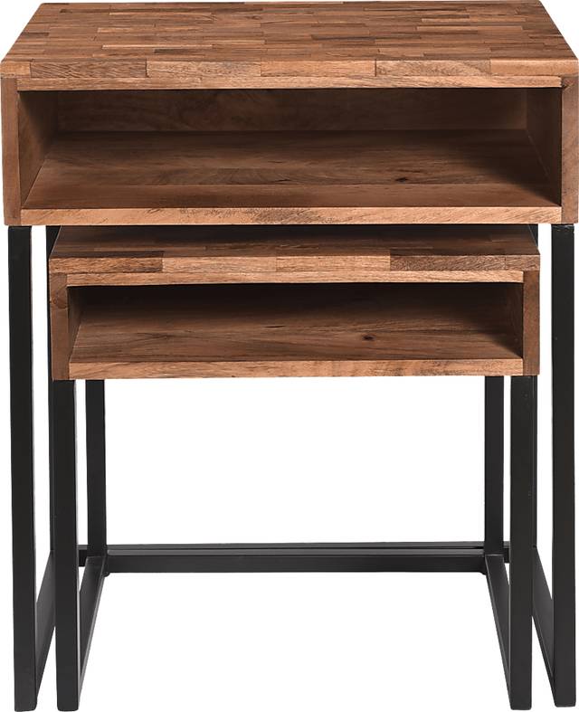 Dawlin Brown Nesting Tables, Set of 2 - Thumbnail - Image 3