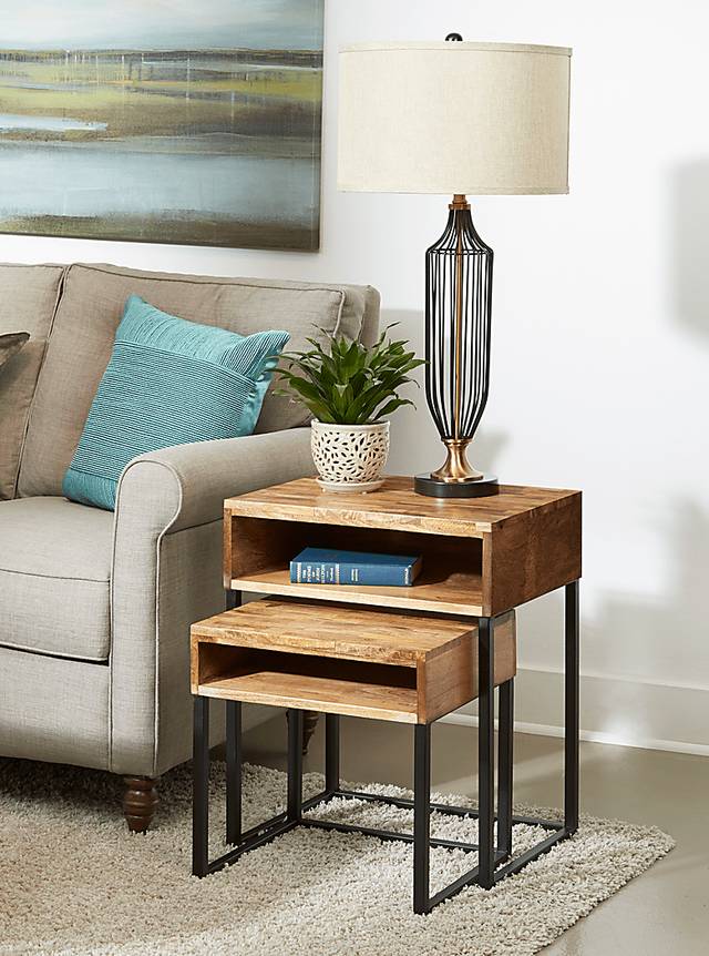 Dawlin Brown Nesting Tables, Set of 2 - Thumbnail - Image 4