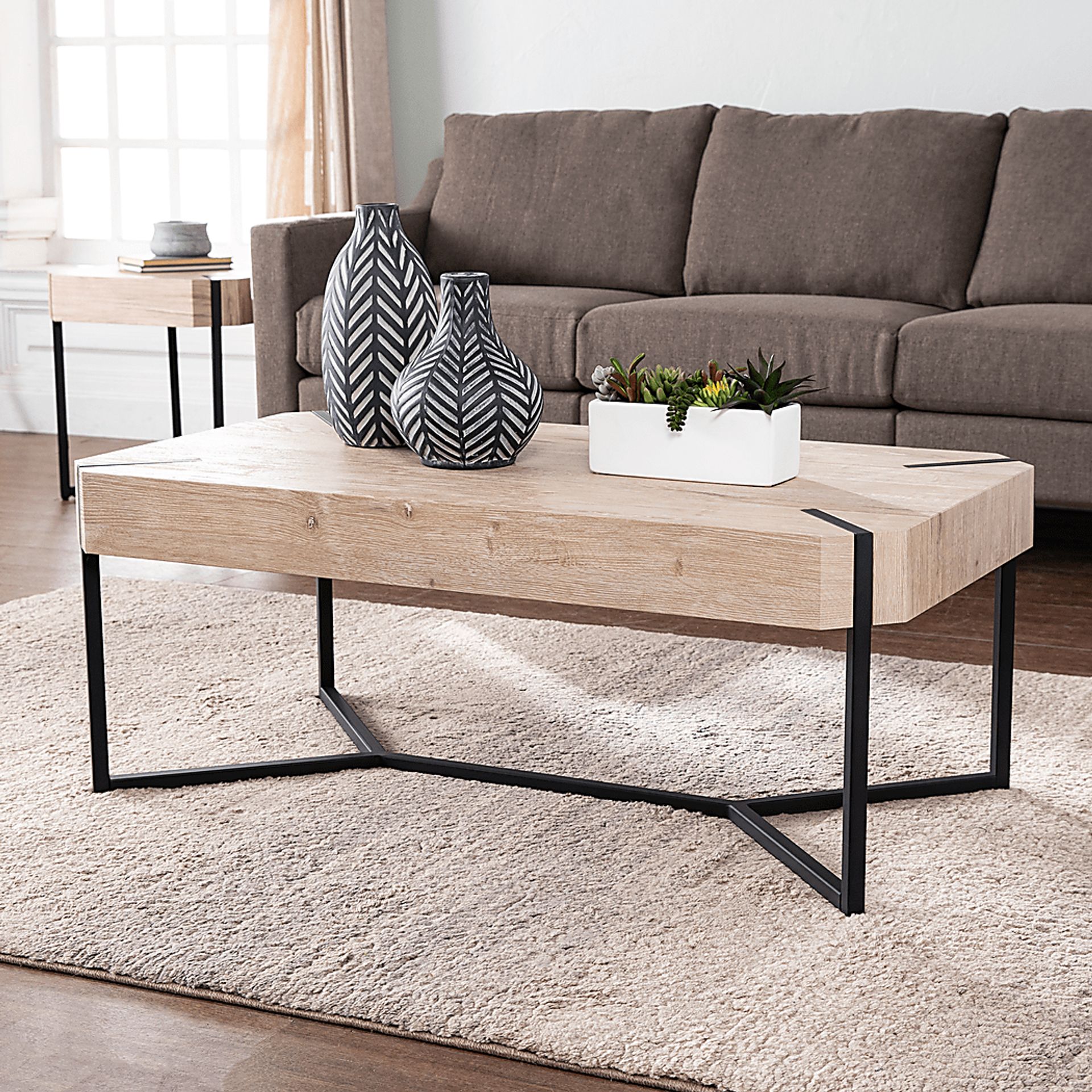 Dawnlay Natural Cocktail Table - Image 4