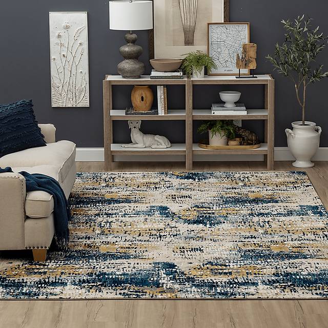 Dawnshire Blue 5'3 x 7'10 Rug - Thumbnail - Image 2