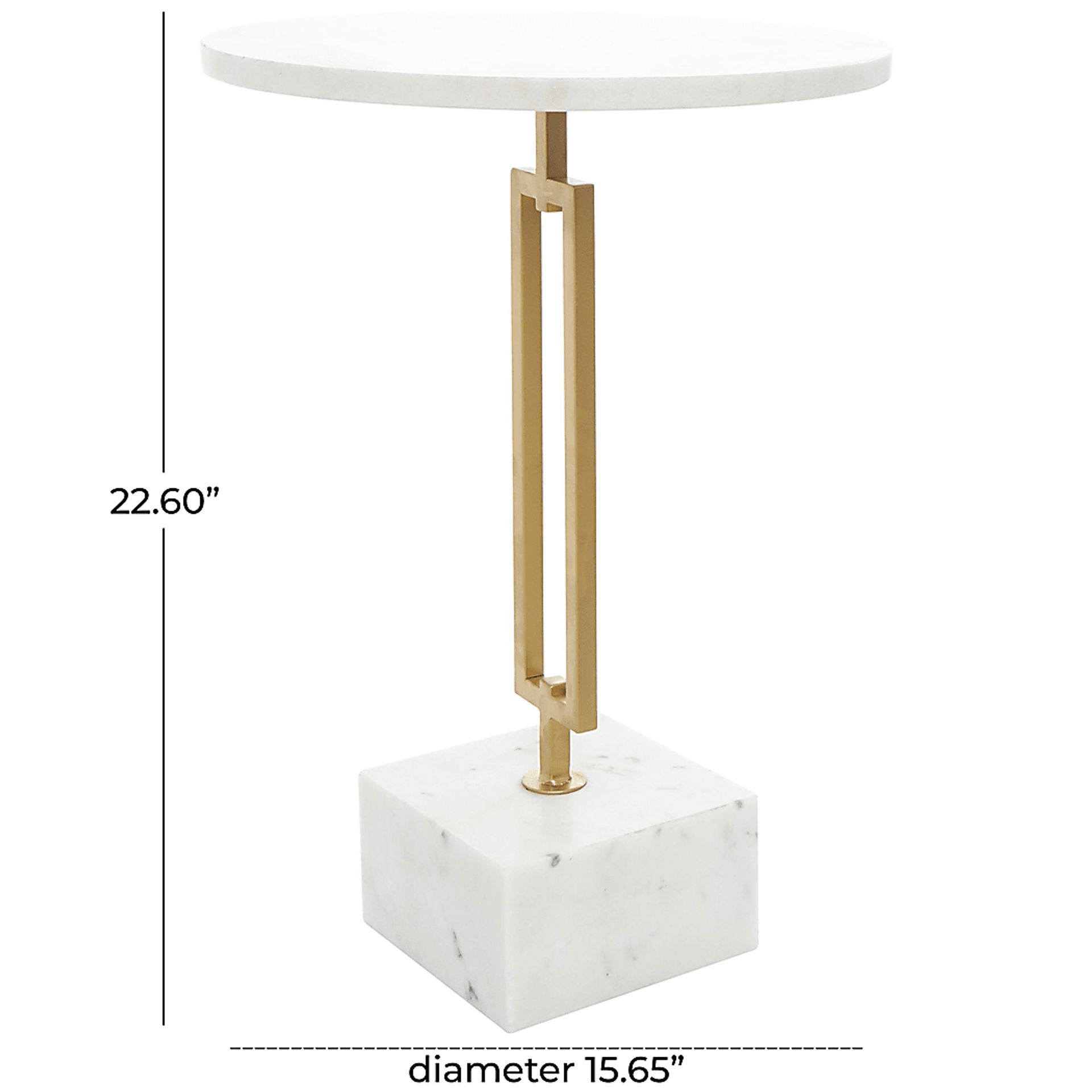 Dawpe White Accent Table - Image 9
