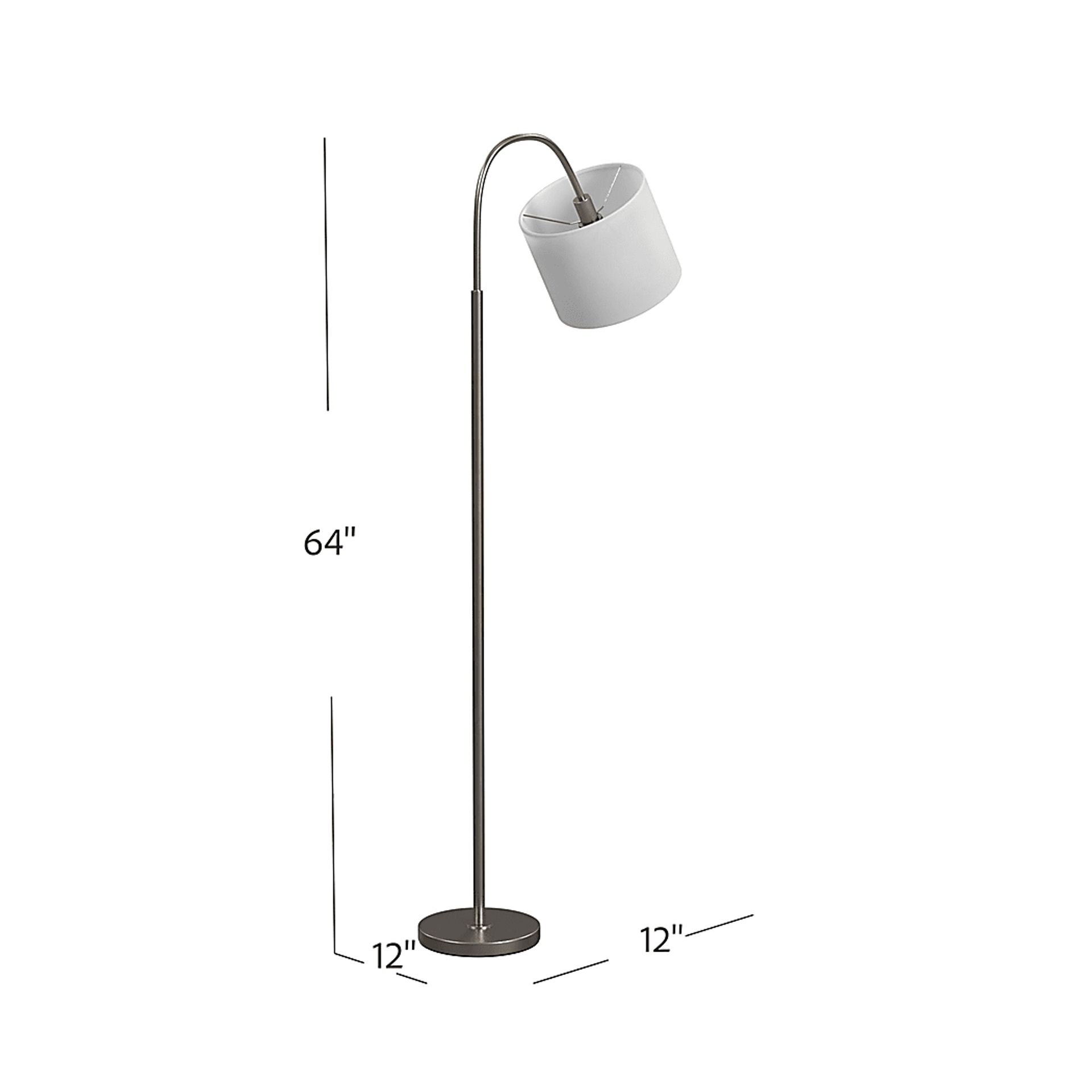 Dawson Island Silver Floor Lamp - Image 5