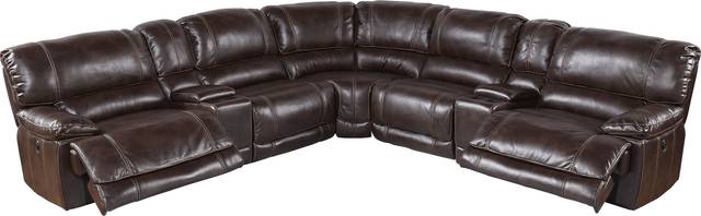 Dawson Valley Burgundy 7 Pc Power Reclining Sectional - Thumbnail - Image 3